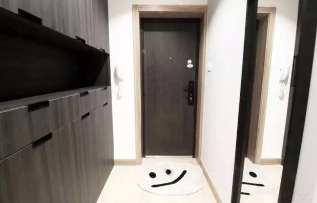 50㎡一字型公寓,玄关鞋柜可做电视墙,超经典的简约一居室