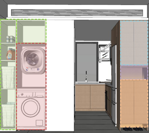 60㎡老破小,客厅隔出儿童房,全屋打满柜子,温馨舒适不压抑