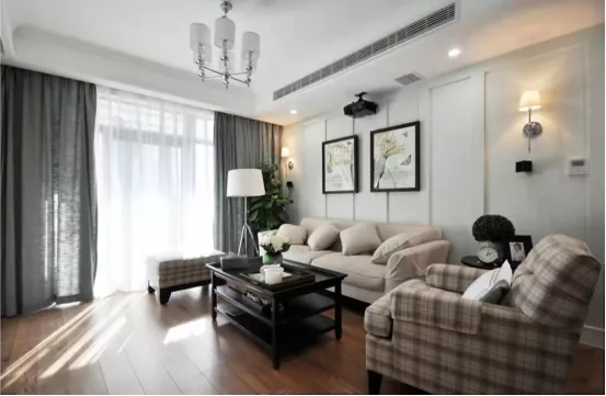 120㎡住宅,花空心思设计成美式,玩转空间利用