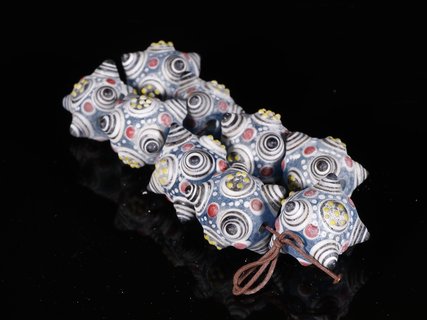 |旧藏【老琉璃 蜻蜓眼 手串】