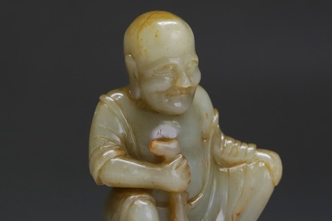 和田玉籽料|舊藏和田玉籽料“铁拐李”