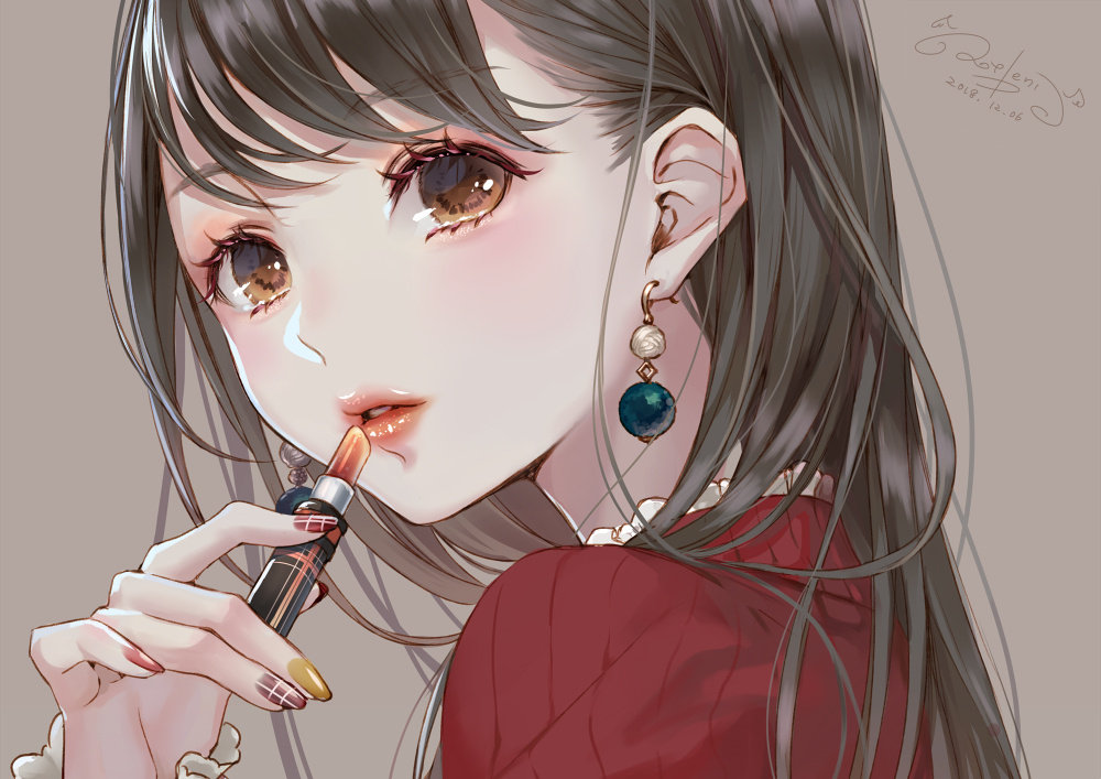 防晒 美少女脸上的彩妆画的好精致,是春天甜腻腻的味道,这谁能不爱