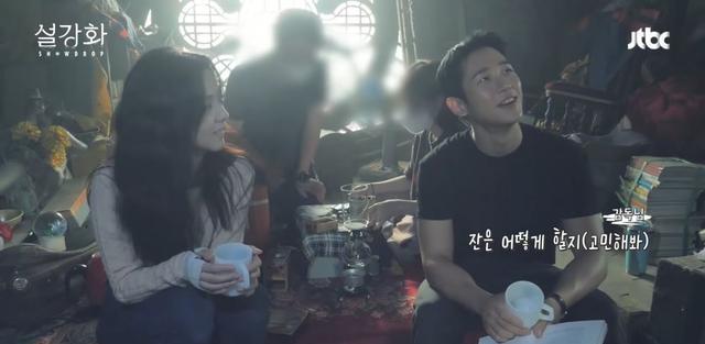 丁海寅|登上热搜!《雪降花》Jisoo、丁海寅浪漫顶楼咖啡吻,花絮大公开