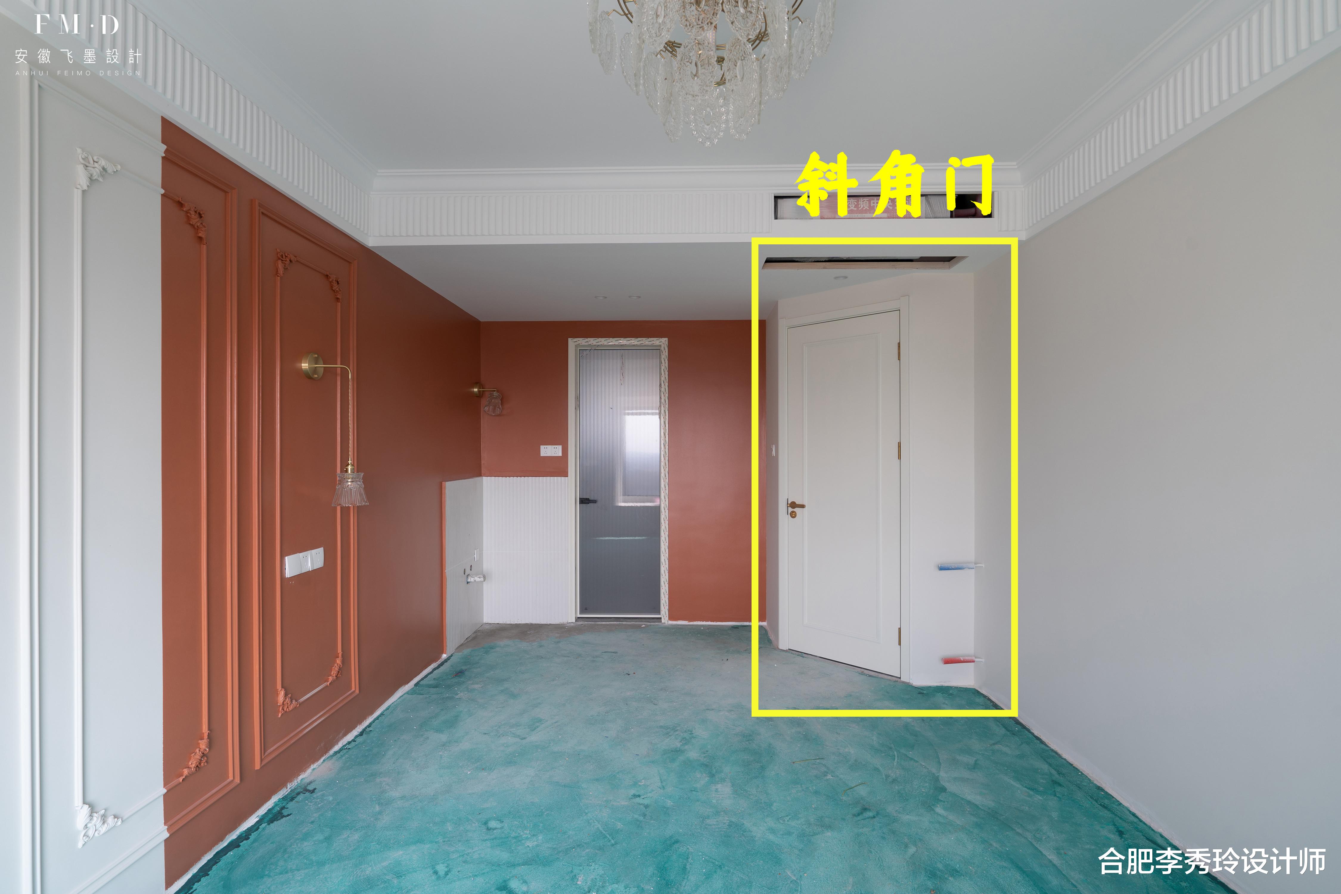 拒绝“规规矩矩装修”,把门洞位置倾斜,通风换气,面积也扩大了