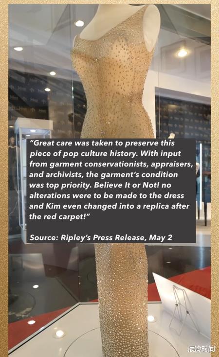 金·卡戴珊|梦露的礼服果然被卡戴珊撑坏了！布料扯坏、珠子脱落，被网友骂翻