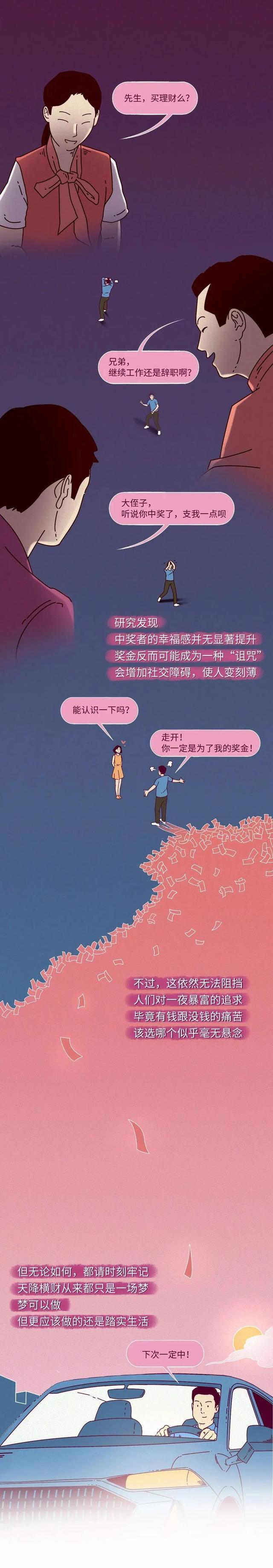彩票中了2个亿!兑奖时,都能享受到哪些“特殊服务”?(漫画)