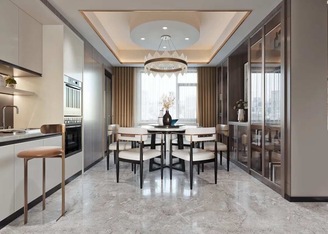 【鲁班装饰】龙熙壹号143㎡现代轻奢风格,有温度的美学。