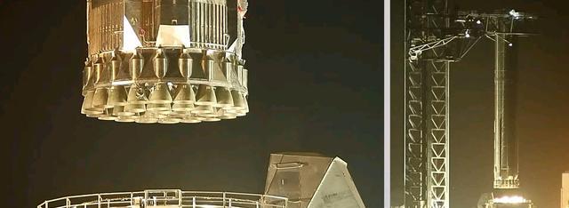 33台猛禽安装完毕,SpaceX的BN7已在发射台就位,下星期开始测试