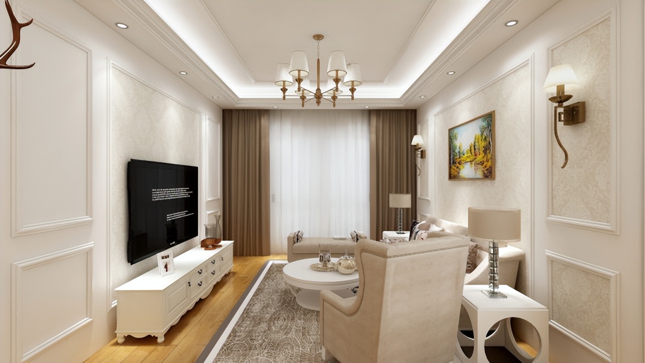 127平简欧风三居室,整屋暖色调提高空间明度,增加温馨感