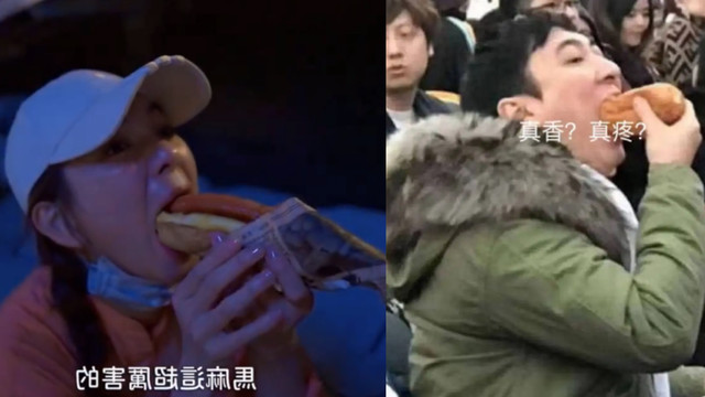 ella|Ella带儿子逛夜市，坐路边石阶大口啃热狗，母子趴地上涂鸦不嫌脏