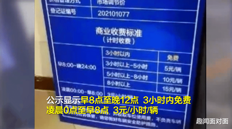 “16秒也要缴费3块钱?”邯郸车主发视频称某商场地下车库按秒收费:我就在里面掉个头