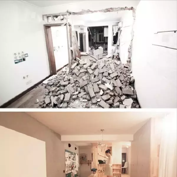 40平米奇葩户型，居然改造出了精致卫生间和大气厨房！