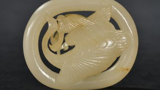 |清代 和田玉 一路莲科 带板