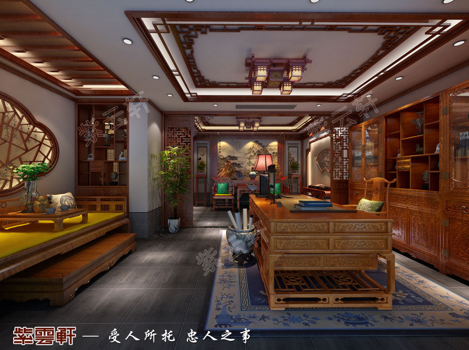 业主选择了这套中式装修方案,便可高枕无忧了