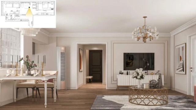 两居室改造秘籍来了!113㎡全屋打造简美轻奢风,效果太精致了