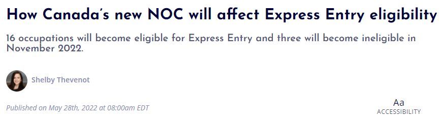 加拿大|这3类职业被删、即将生效！加拿大发布移民职业新分类！