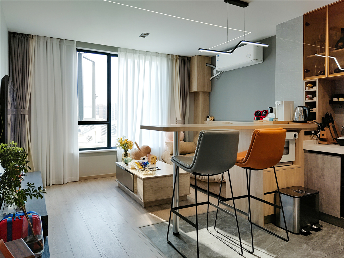 宝山区51平一室户改造,开放式功能齐全!