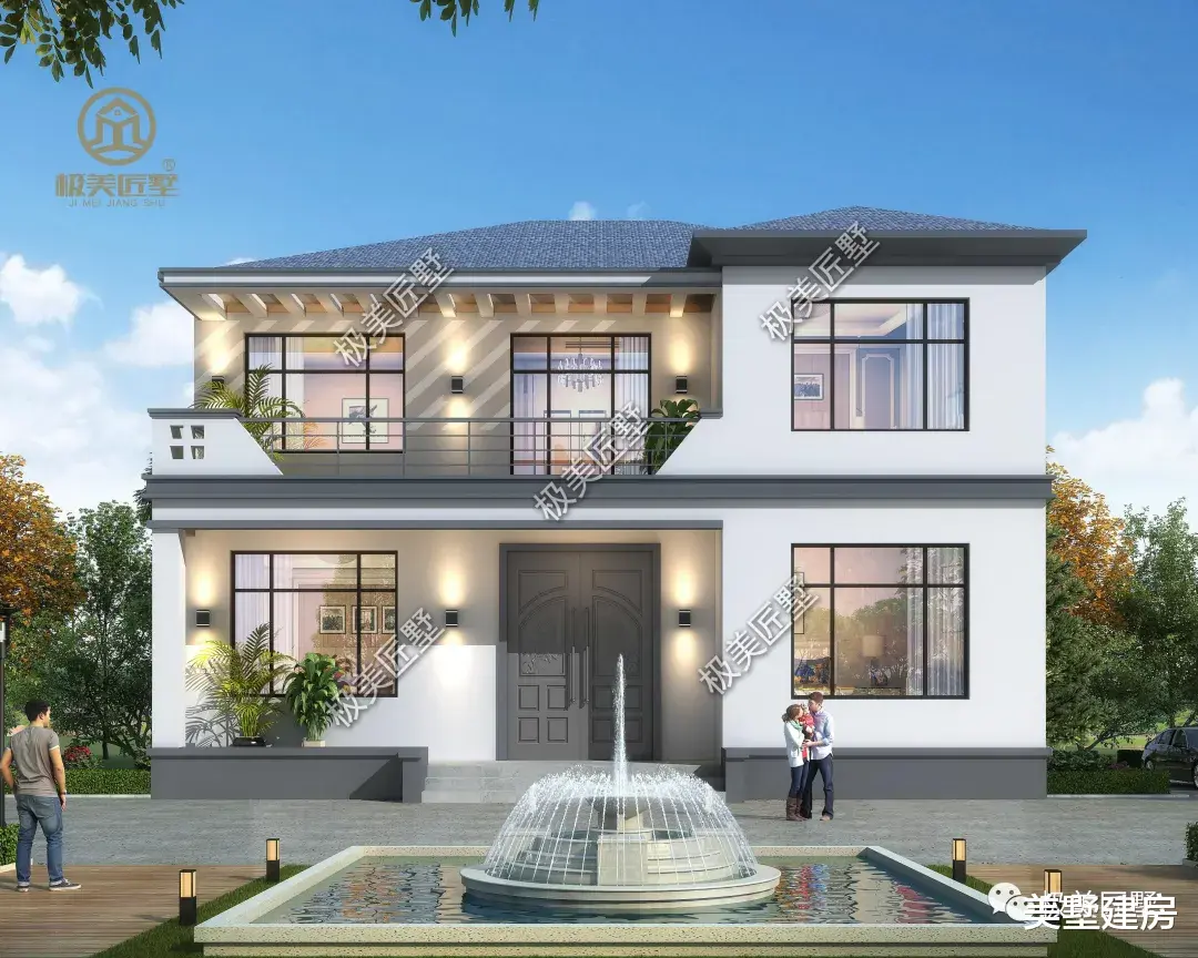 二层田园风别墅这样设计，耐看实用不易过时！