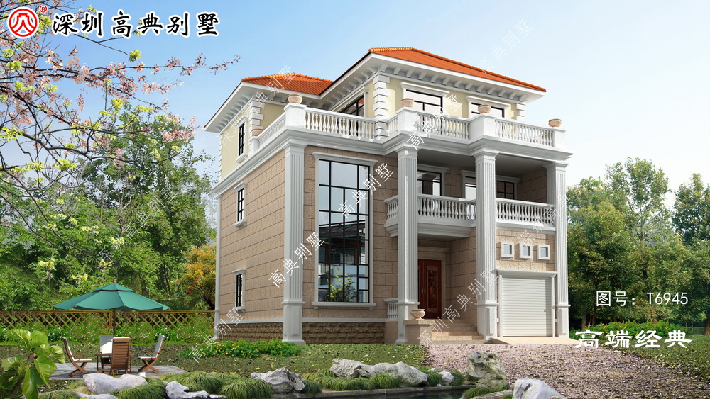 古典|正真适合农村建造的好房子,3款都带有车库,美好的生活向你招手