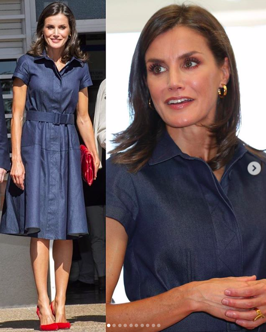 高职|梅根职场穿搭拷贝西班牙王后,这撞衫也撞太巧了,配色方案全抄