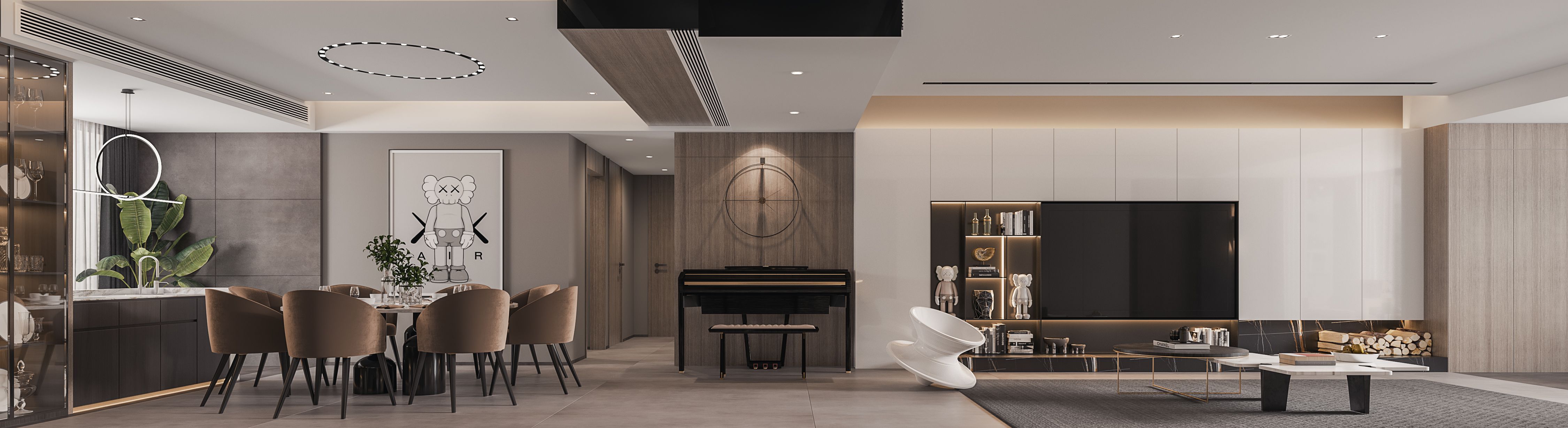 意式咏叹调,歌唱永远的家~ | 266㎡现代简约意式