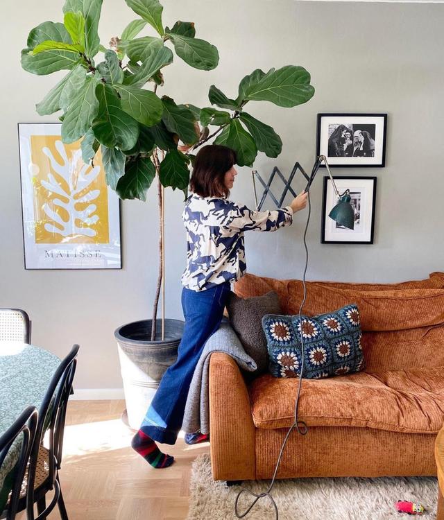 瑞典女主的老房改造,只有旧家具和绿植装饰,网友:真的服了