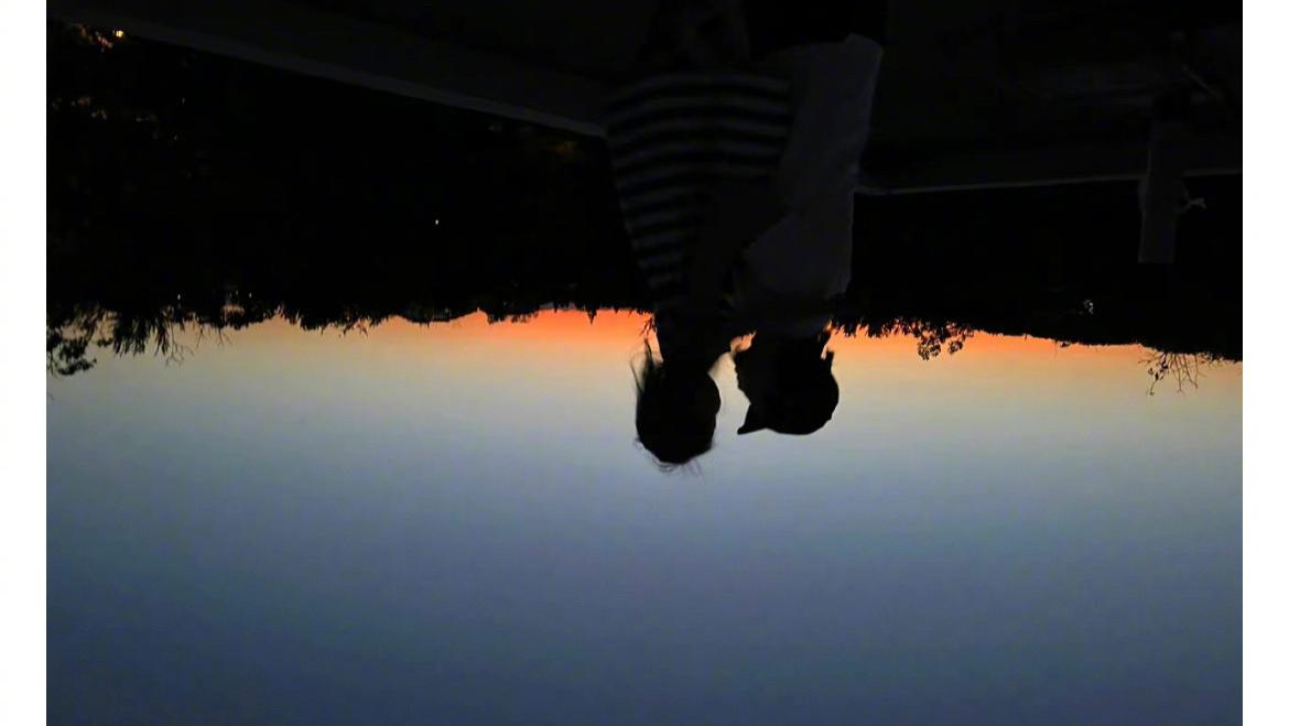 董子健|董子健晒和女儿的剪影，配上蛋糕表情为大福庆生，好有氛围感