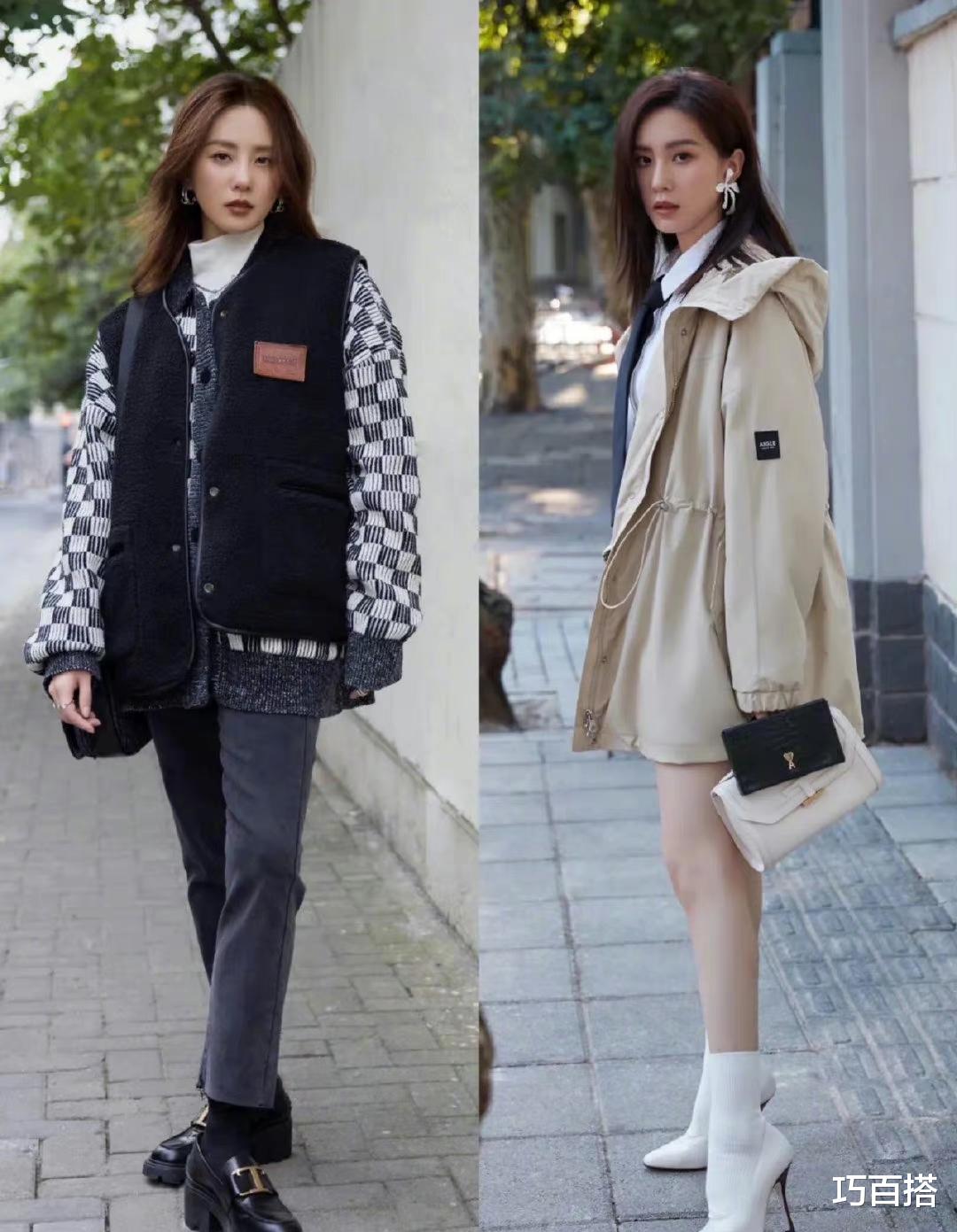 刘诗诗|刘诗诗穿搭优雅有诗意，穿驼色花卉套装贵气十足，女神气质没得说