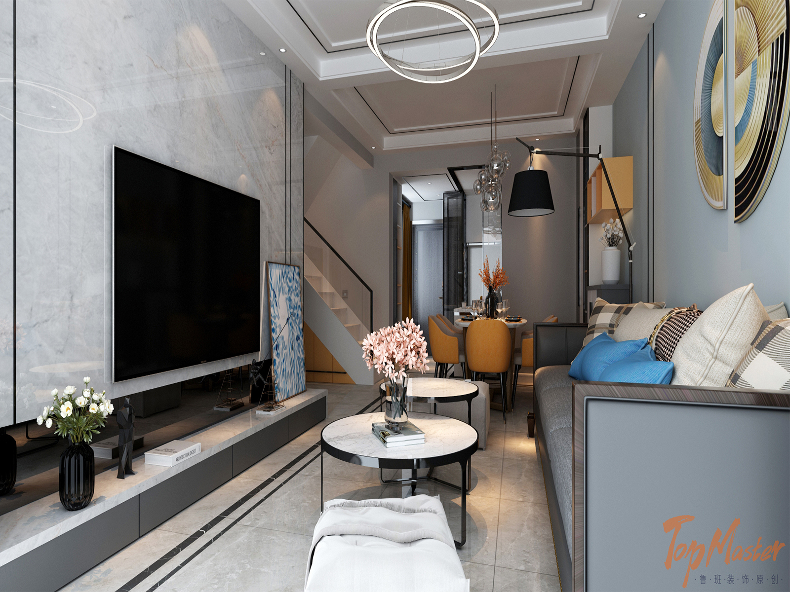 【鲁班装饰】白麓城166m2北欧风格 视觉享受