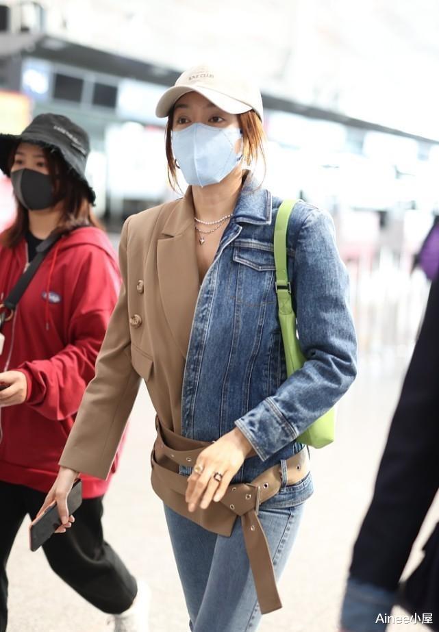 秦岚|秦岚的潮流感真足，穿POLO衫套装配西装，宽松也掩不住好身材