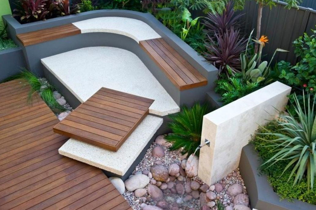 别再平整式布景,增加了层次的院子才更具特色,越来越喜欢!