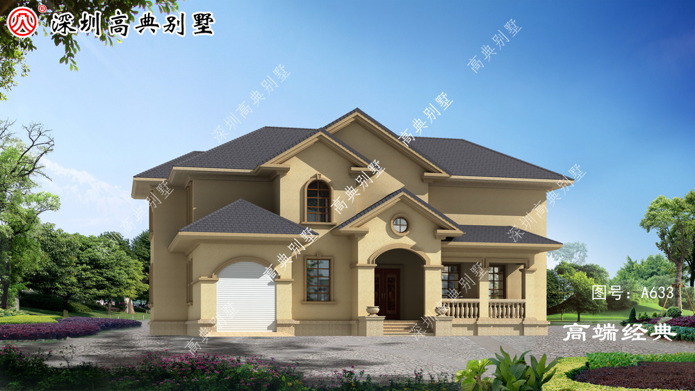 ?这款别墅采用非常浓郁的,异域风情装饰,简直是村里的独霸