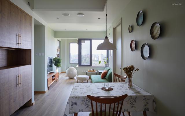 巧妙的浅绿色,让家变得更加自然,点亮生活温暖家人