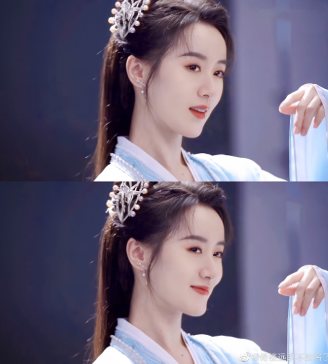 袁冰妍|《倾城亦清欢》全阵容官宣，袁冰妍一身鎏金蓝纱裙绝美！