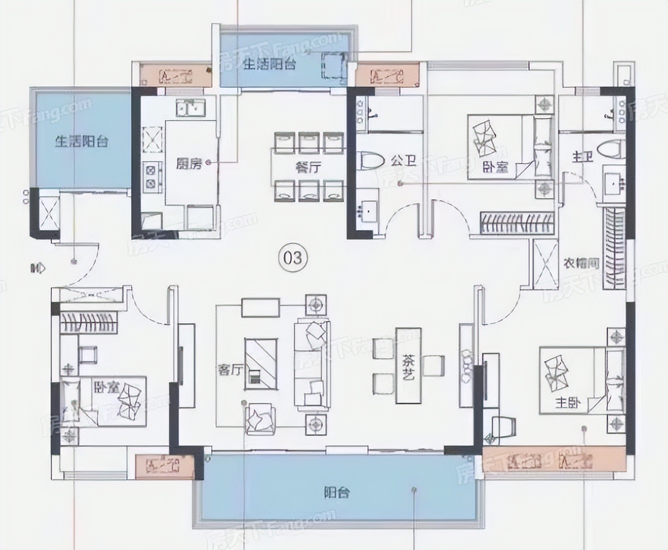 152平兼顾实用性和美学性,看起来赏心悦目,住起来舒适便利