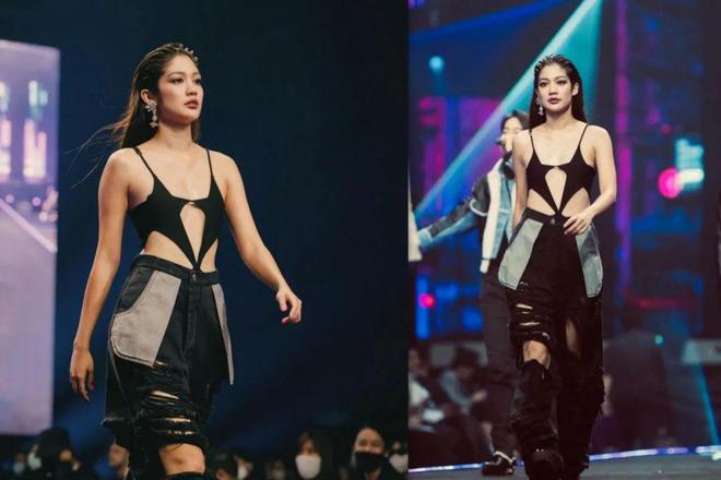 |女明星穿比基尼走秀被嘲胸太小！大方回应：平胸幸福！