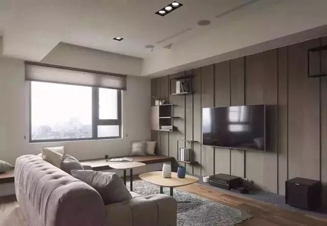 客厅就算没有阳台,也能做得好看又实用!