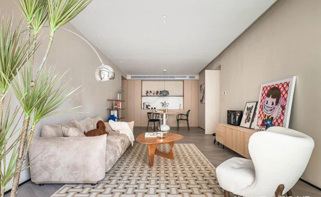 115平现代时尚混搭婚房,容下爱好的同时提供一种舒适灵活的居家