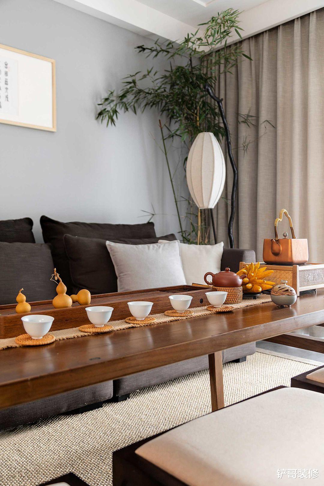 138平新中式混搭多种风格,实现空间升级,还有超美大书房