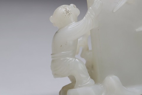 和田玉籽料|舊藏和田玉籽料“喜上眉梢 屏风”