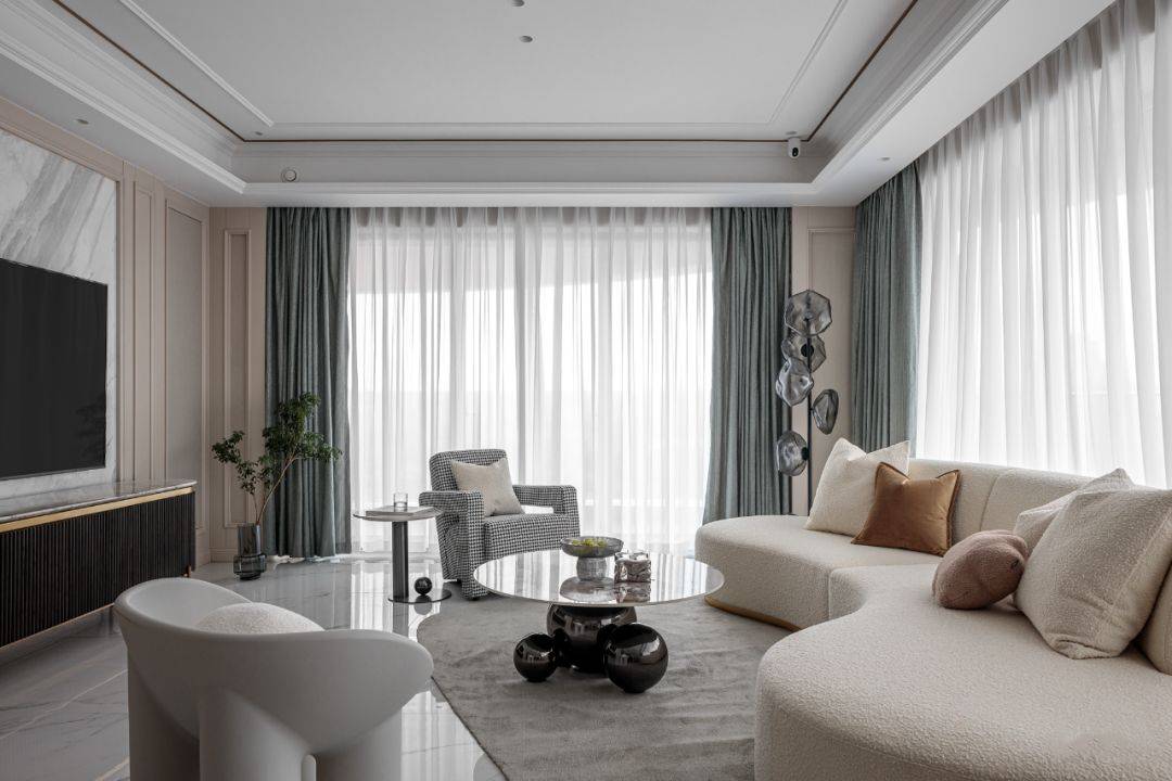 现代主义轻奢,高贵而温暖的软装典范!