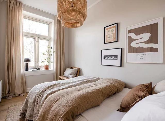 69㎡宜居两室住宅,全屋温柔奶咖色,无奢华感,清清爽爽,很治愈