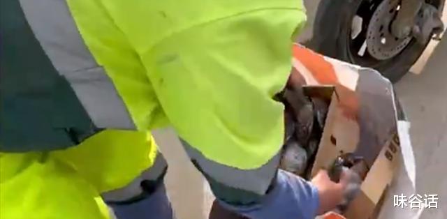 江苏省|江苏一男子野钓大丰收,在马路上如此处理鱼获,引来众人纷纷点赞