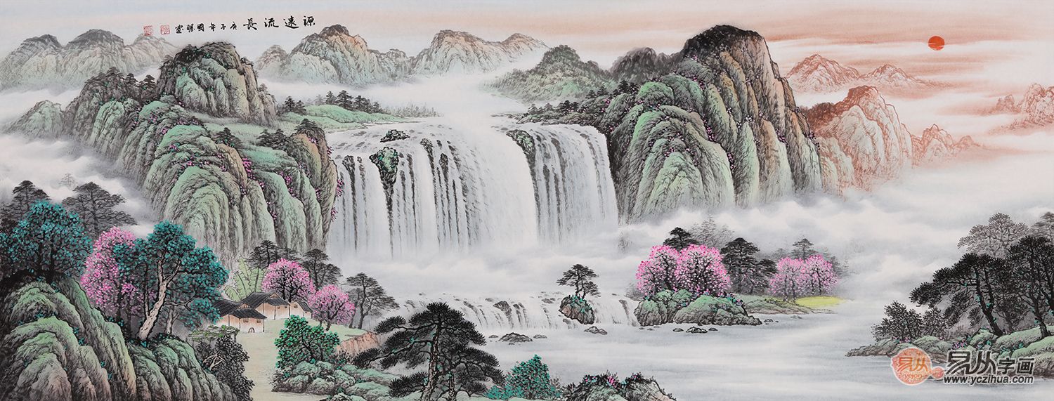 按揭贷款|客厅山水画怎么挂 选择前要谨记这4点讲究