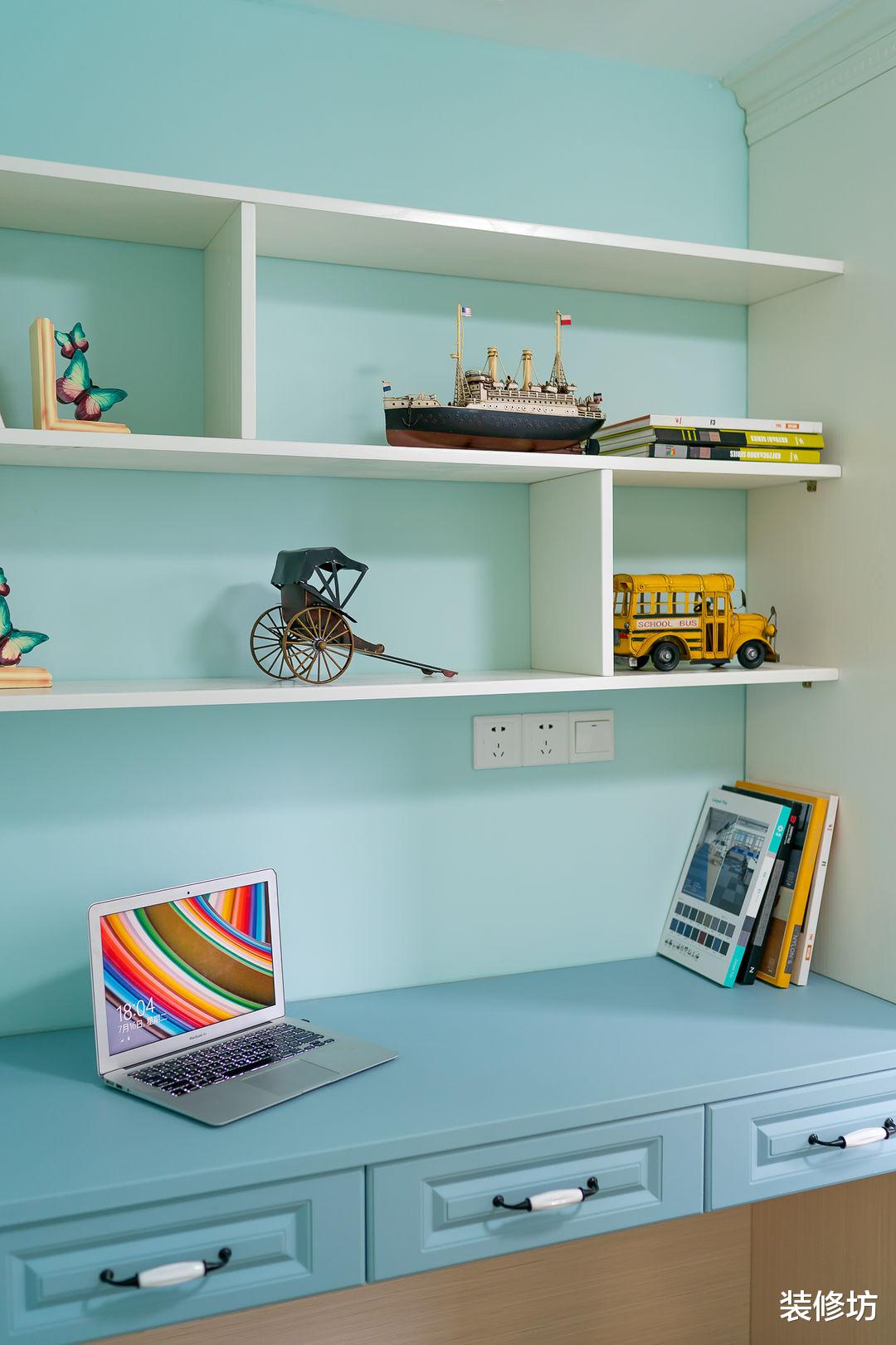 用一抹蓝点亮空间,焕发全屋新生,让空间也能如此青春