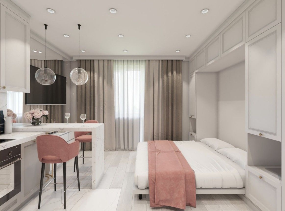 90后女孩改造30㎡公寓,衣柜藏床,独特的现代感