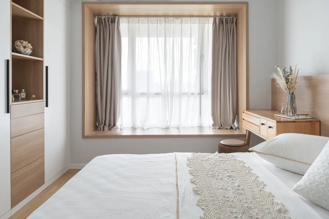 120m2温馨奶油风,半开放式+多功能的小三居,营造治愈系高颜值空间