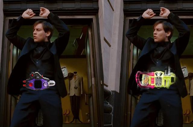 恋爱脑|当漫威英雄穿上假面骑士腰带，钢铁侠客串创骑，蜘蛛侠有5条腰带