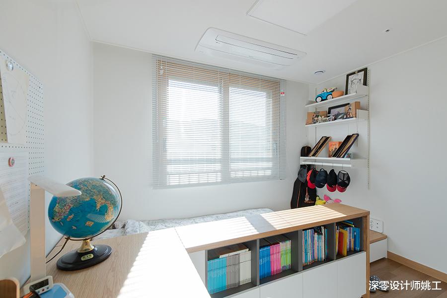 见到了最强装修,儿童房床抬高底下做收纳,休闲区,功能翻倍