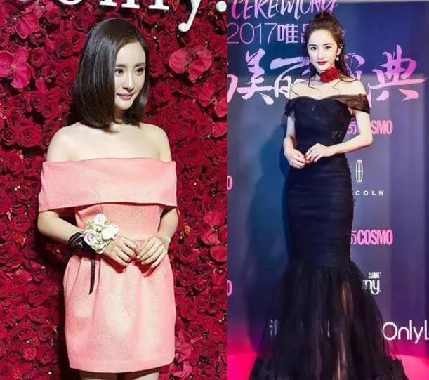 倪妮|露肩礼服别硬穿！倪妮香肩小露又纯又欲，张雨绮关晓彤肩肥脖子圆
